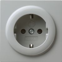 045342  - Schuko socket gray with child protection, S-Color, 045342