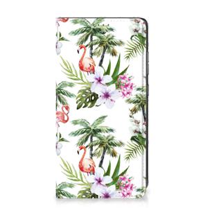 Samsung Galaxy A52 Hoesje maken Flamingo Palms