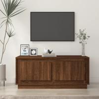 Salontafel 102x50x44 cm bewerkt hout bruin eikenkleur