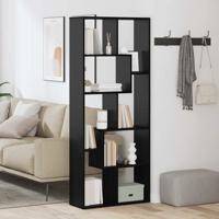 Boekenkast Zwart eiken 67 x 25 x 161,5 cm Bewerkt hout