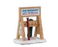Ski Rack Sign - Lemax Ski Rack Sign - Lemax