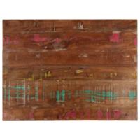 Tafelblad rechthoekig 70x50x2,5 cm massief gerecycled hout