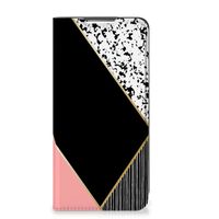 Samsung Galaxy S22 Plus Stand Case Zwart Roze Vormen
