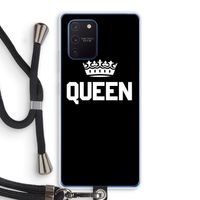 Queen zwart: Samsung Galaxy Note 10 Lite Transparant Hoesje met koord
