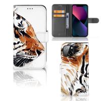 Hoesje Apple iPhone 13 Watercolor Tiger