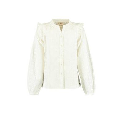America Today Junior blouse met ruches off white