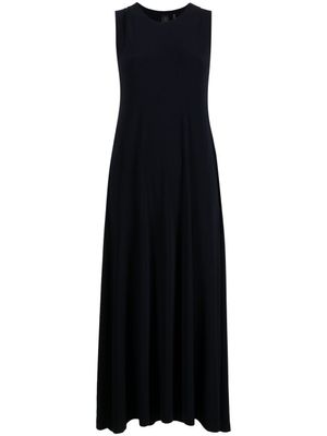 Norma Kamali robe longue à design sans manches - Bleu
