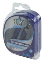 HQ SA-010-0.2 audio kabel 0,2 m 2.5mm 3.5mm Blauw, Grijs - thumbnail