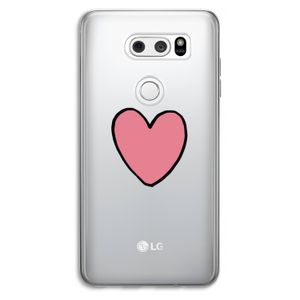 Hartje: LG V30 Transparant Hoesje