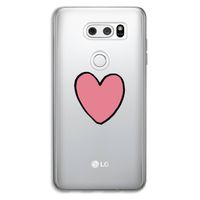 Hartje: LG V30 Transparant Hoesje