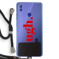 Ugh: Honor Note 10 Transparant Hoesje met koord