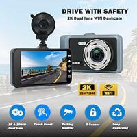 X9 1440P Nieuw ontwerp / HD / met achteruitrijcamera Auto DVR 170 graden Wijde hoek 4 inch(es) IPS Dash Cam met WIFI / Nacht Zicht / G-Sensor 4 infrarood LED's Autorecorder Lightinthebox