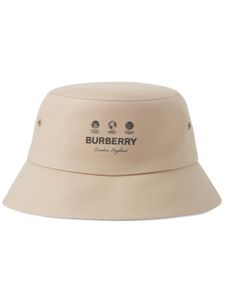 Burberry bob à logo imprimé - Tons neutres