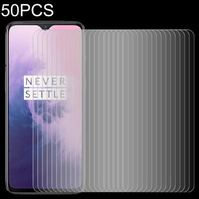50 stuks 0.26 mm 9H 2.5 D gehard glas film voor OnePlus 7