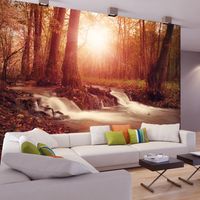 Zelfklevend fotobehang -  Dromen van de Herfst in een bos  , Premium Print - thumbnail