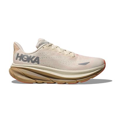 Hoka Clifton 9 GTX hardloopschoenen Eggshell/Khaki dames