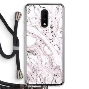 Mengelmoes: OnePlus 7 Transparant Hoesje met koord