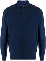 ETRO polo en maille à logo brodé - Bleu - thumbnail