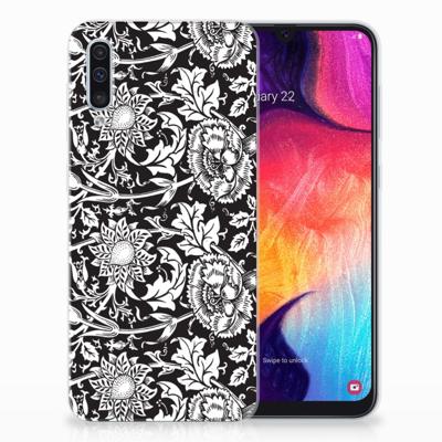 Samsung Galaxy A50 | TPU Case | Black Flowers Samsung Galaxy A50 | TPU Case | Black Flowers