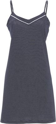 Katoenen spaghetti nachthemd streepjes