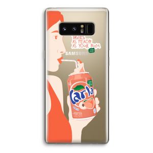 Peach please!: Samsung Galaxy Note 8 Transparant Hoesje