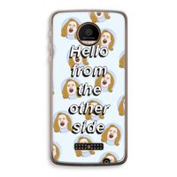 Hello: Motorola Moto Z Force Transparant Hoesje Hello: Motorola Moto Z Force Transparant Hoesje