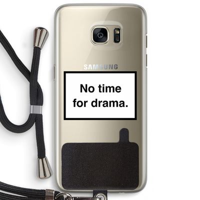 No drama: Samsung Galaxy S7 Edge Transparant Hoesje met koord