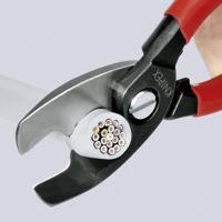 Knipex Kabelschere 200mm fuer Kabel 25mm/70mm² Knipex 95 11 200 Kabelschaar Geschikt voor (striptechniek) Aluminium- en koperkabel, een- en meerdraads 20 mm 70