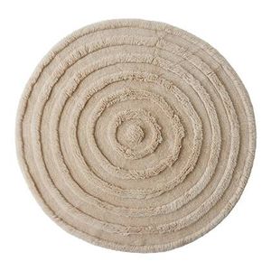 HKliving Round Woolen Vloerkleed Ø 150 cm - Cream