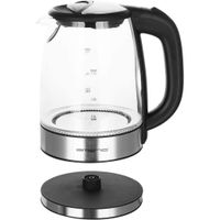 Emerio WK-119988 Glazen Waterkoker 1.7L 2200W RVS/Zwart Emerio WK-119988 Glazen Waterkoker 1.7L 2200W RVS/Zwart