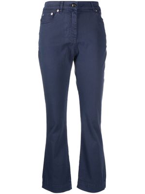 Semicouture jean crop Frederick à coupe évasée - Bleu