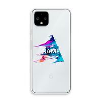 Abstract Spectrum: Pixel 4 Transparant Hoesje