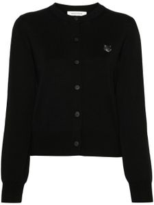 Maison Kitsuné cardigan Bold Fox - Noir