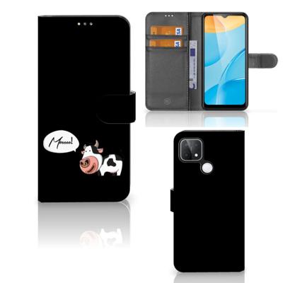 OPPO A15 Leuk Hoesje Cow OPPO A15 Leuk Hoesje Cow