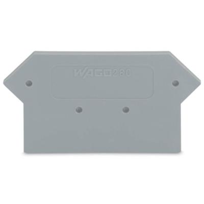 WAGO 280-330 Afsluit- en scheidingsplaat Grijs 100 stuk(s)