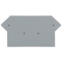 WAGO 280-330 Afsluit- en scheidingsplaat Grijs 100 stuk(s)