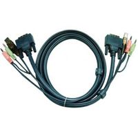 Aten 5M USB DVI-D Enkelvoudige Link KVM Kabel - thumbnail