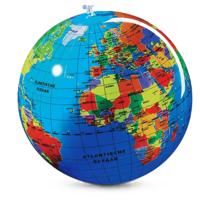 wereldbol - 30cm - Opblaasbaar - Aarde - voor kinderen