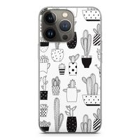 Cactusmotief: iPhone 13 Pro Transparant Hoesje