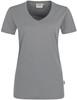 Hakro 182 Women's V-neck shirt MIKRALINAR® PRO - Hp Titanium - M