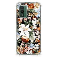 Case voor Nokia XR21 Dark Flowers