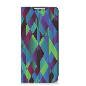 Samsung Galaxy S22 Plus Stand Case Abstract Green Blue