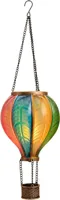 Anna's collection luchtballon solar met vlameffect 29x81cm multi
