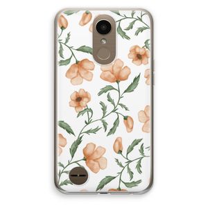 Peachy flowers: LG K10 (2017) Transparant Hoesje