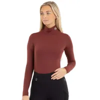 Anky Mockneck Shirt bordeaux maat:m