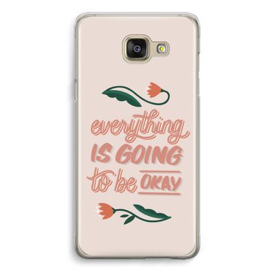 Optimistic flower girl: Samsung Galaxy A5 (2016) Transparant Hoesje