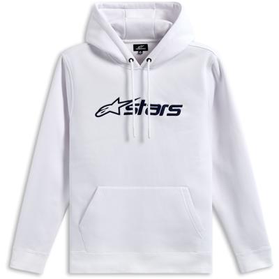 ALPINESTARS Blaze Hoodie V3, T-shirts en sweaters voor de motorrijder, Wit-Marineblauw