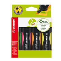 Stabilo green boss - markeerstift - set met 4 stuks