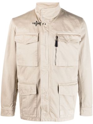 Fay veste à design multi-poches - Marron