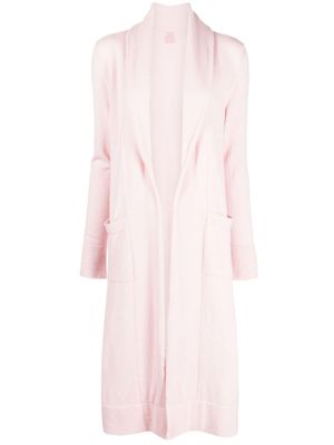 Teddy Cashmere cardigan en cachemire Venzia à design ouvert - Rose